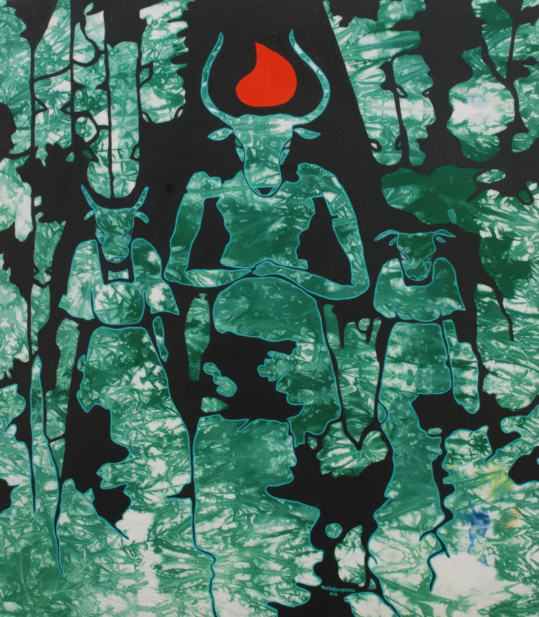 Forms from. my Sky no 70 by Akachukwu Chukwuemeka at Moeshen Art Gallery