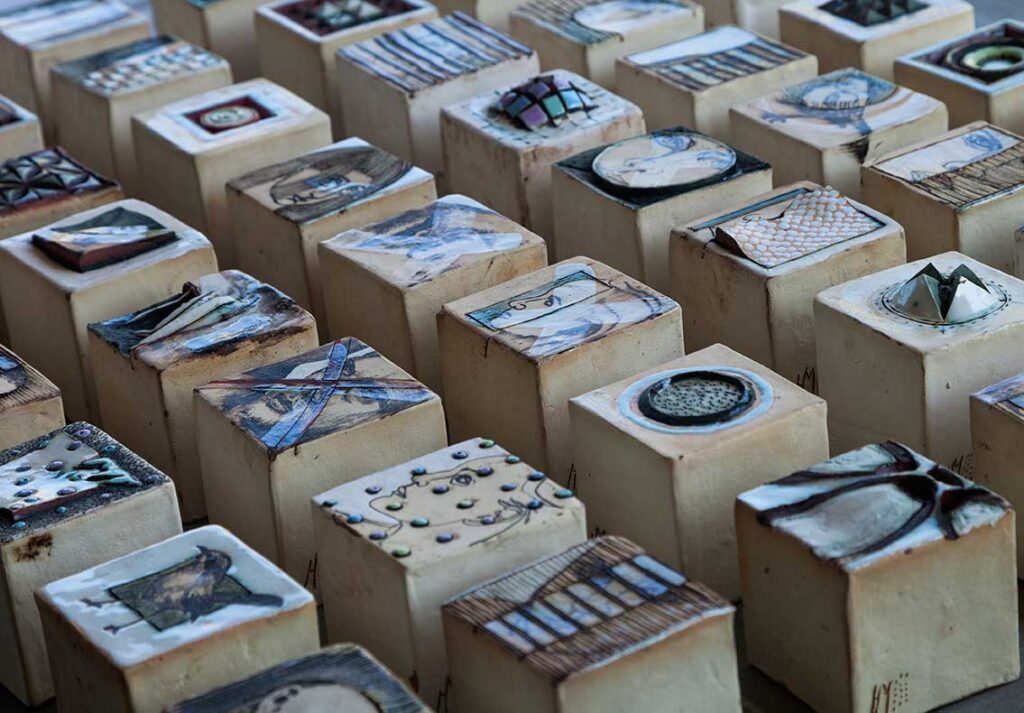 Clay and Ceramics Cubes - Hennie Meyer