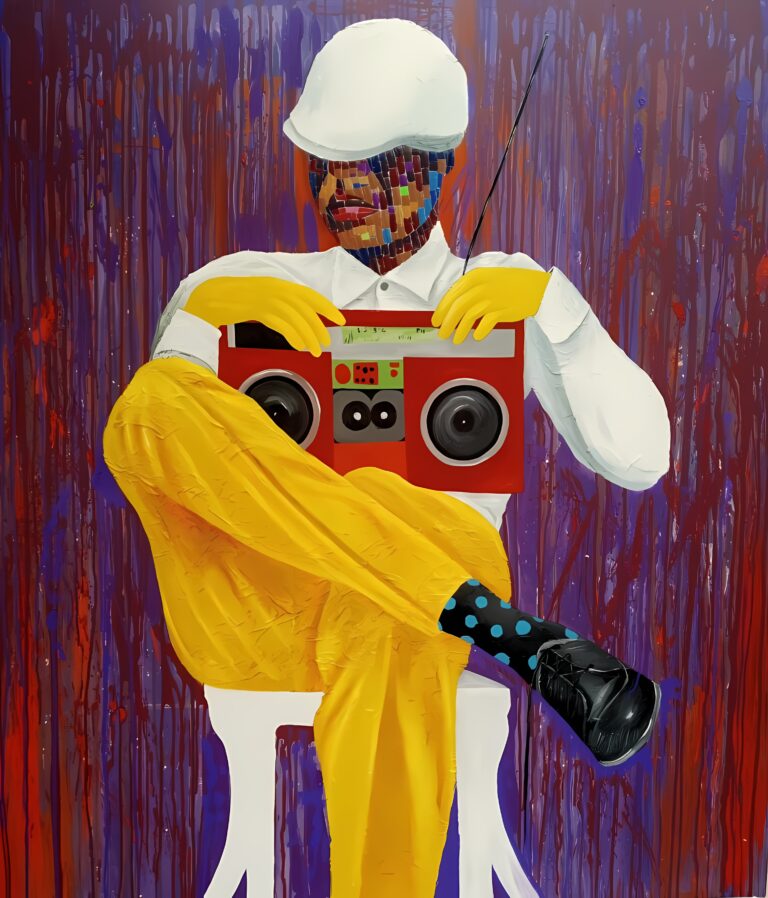 Radio Man by Austin Slam - Moeshen Art Gallery